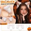 Plush Animal Ear Headband for Halloween Costume Party