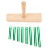 8Tone Chimes SingleRow Tube Children S Percussion Instruments Orff Preschool Toys with Hammer(Green )