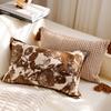 Brown Vintage Sofa Throw Pillow Cover Vintage Bedroom Headboard Cushion Simple and Modern Decorative Throw Pillow Customizable