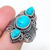 Natural Santa Rosa Turquoise 925 Sterling Silver Jewelry Ring Size 10 AR-17148