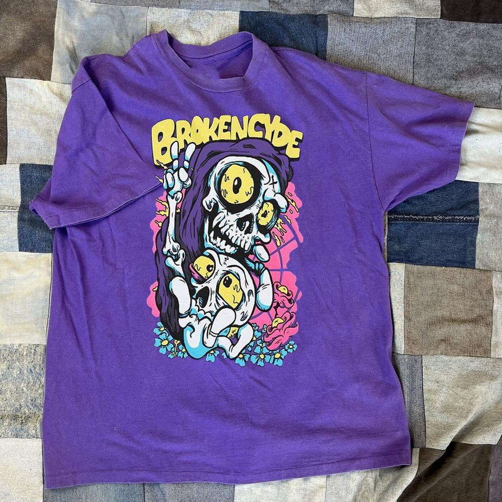 

Collection Brokencyde Band Cotton Gift For Fan S to 5XL Purple T-shirt Unisex T-Shirt XXXXL