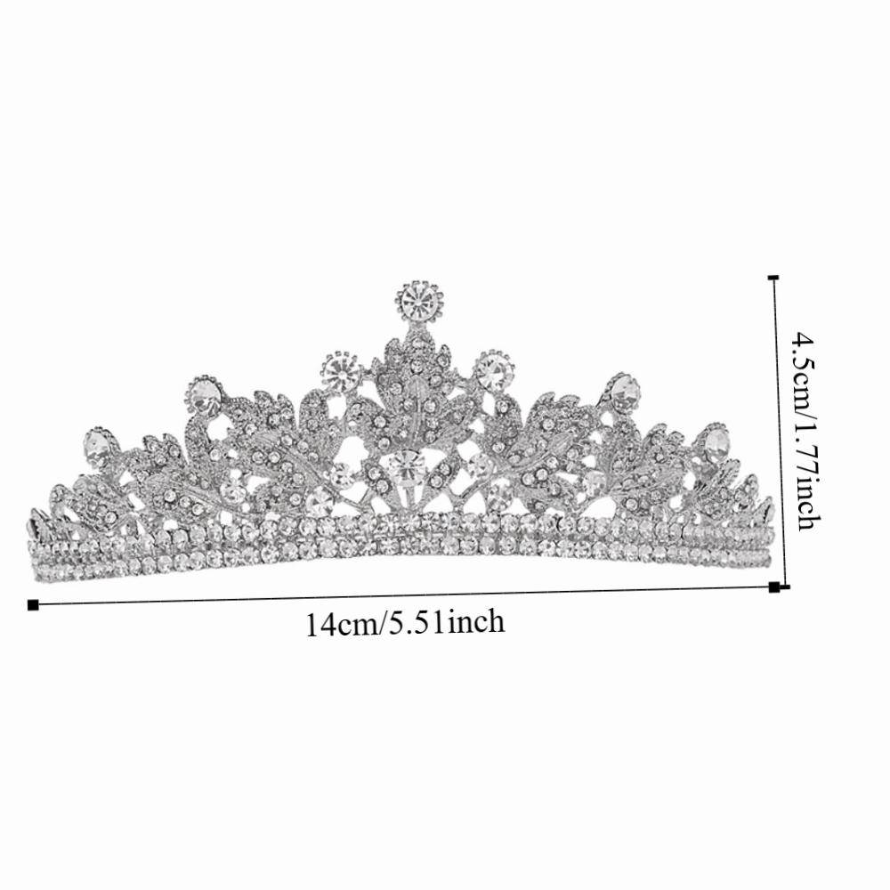 Luxury Water Drop Crystal Tiara Sparkling Bride Headdress Rhinestone Queen Crown  for Women Girls