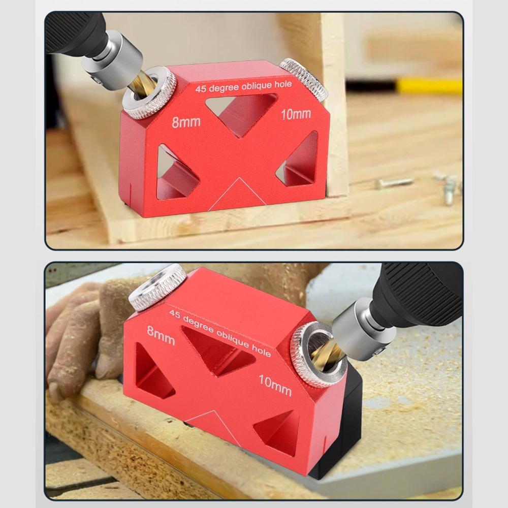 9.5mm Drill Bits Drill Guide Positioner Aluminum Alloy Screw Jig Guide Woodworking