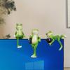 1pc Frog Sculpture with Drink - Romantic Garden Decor for Balcony, Patio, and Flower Pot - Perfect for Christmas, Festivals