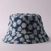 Digital printing small edge bucket hat spring and summer double-sided can wear outdoor sunshade basin hat spot