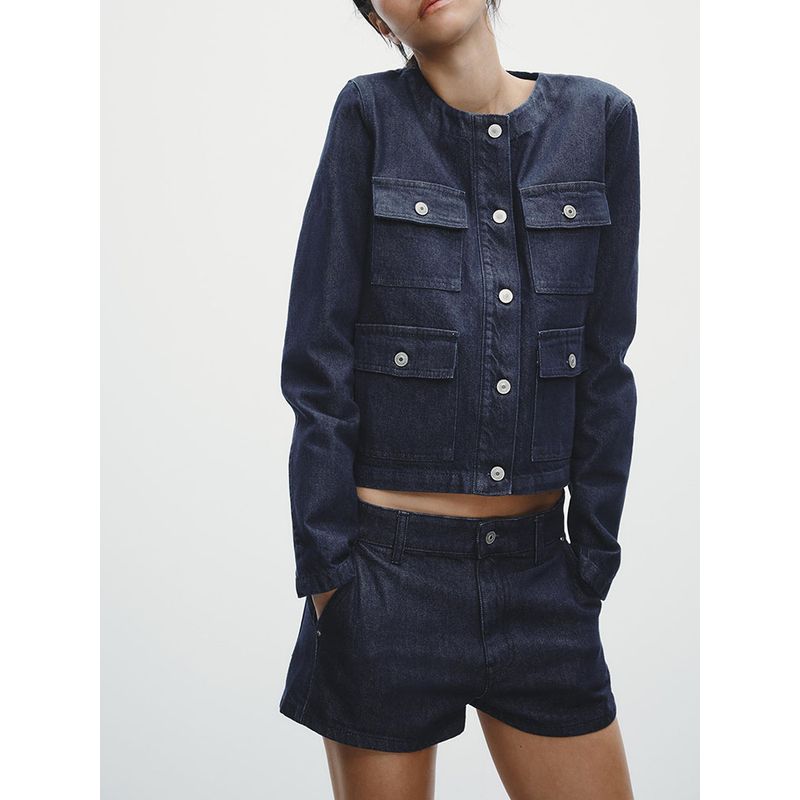 Za2025 Spring New Women clothes Denim coat 6929073 400 Leisure Shorts 6929001 400