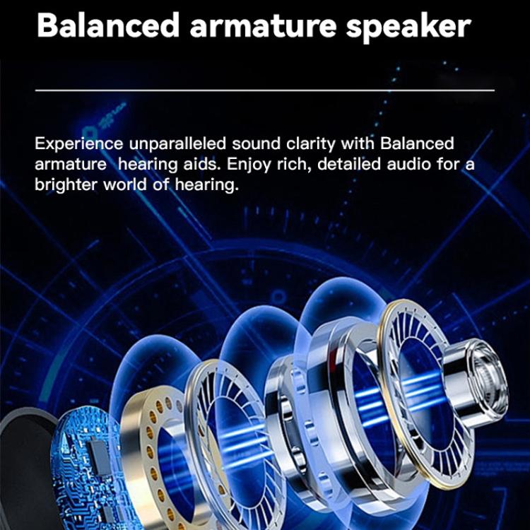 Neck-hanging 16-channel Bluetooth Hearing Aid Rechargeable Sound Amplifier for The Elderly