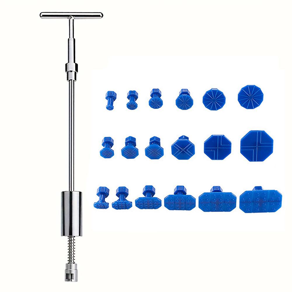 Car Dent Puller T Dent Repair Tool Auto Body Suction Cup Tool Slide Hammer Reverse Hammer Puller Tabs for Car Dent Ding Remover