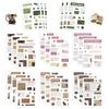 8 Styles of Retro Newspaper Series Stickers Can Be Waterproof Diary Hand Account Stickers Gu Card Stickers DIY Decorative Stickers Ins Stickers