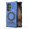 For Samsung Galaxy S24 Ultra Magnetic Case Rotating Metal Kickstand PC + TPU Phone Back Cover
