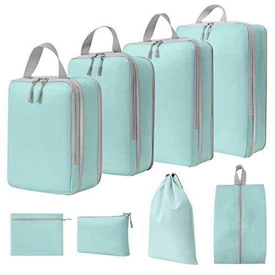 Compressible Travel Storage Bag Set: Large Capacity Suitcase Organizers & Digital Accessories
