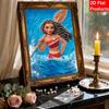 Disney Pearl Painting Moana Handmade DIY Pearl Gemstone Painting Pictures Crafts Special Shape Home Wall Decoration