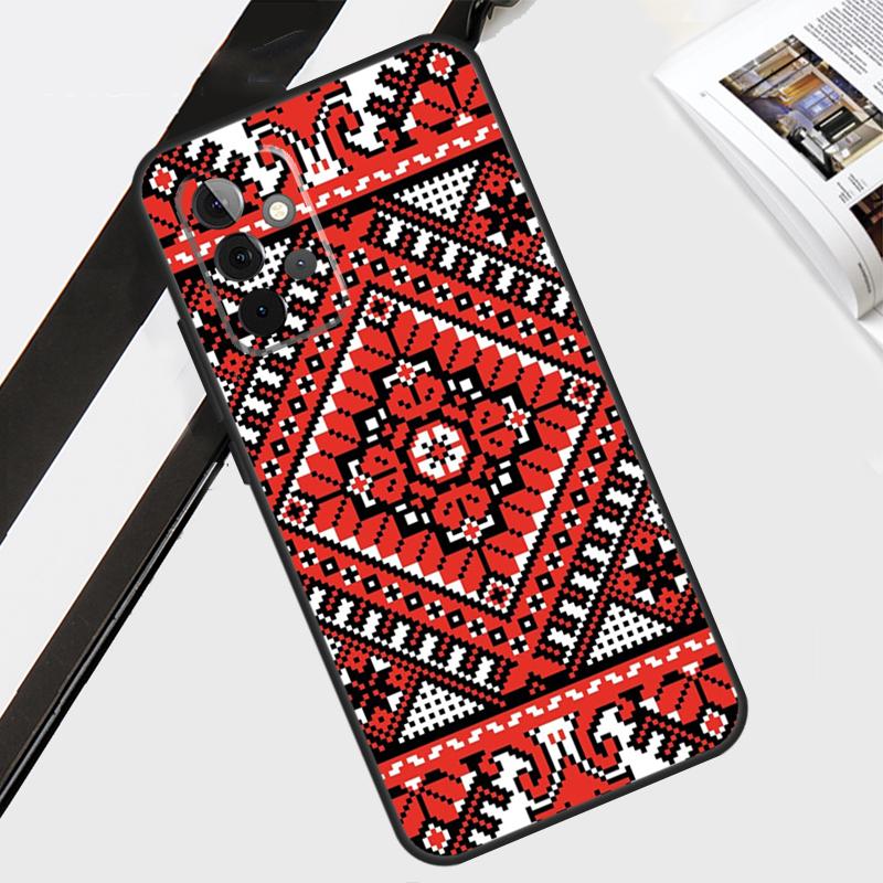 Ukraine Ornament Pattern Case For Samsung Galaxy A56 A36 A26 A16 A06 A54 A34 A14 A12 A22 A32 A52 A13 A53 A15 A35 A55