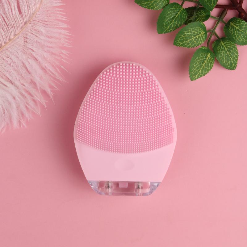 Silicone Electric Facial Cleansing Brush with Facial Vibration Cleanser Ultrasonic