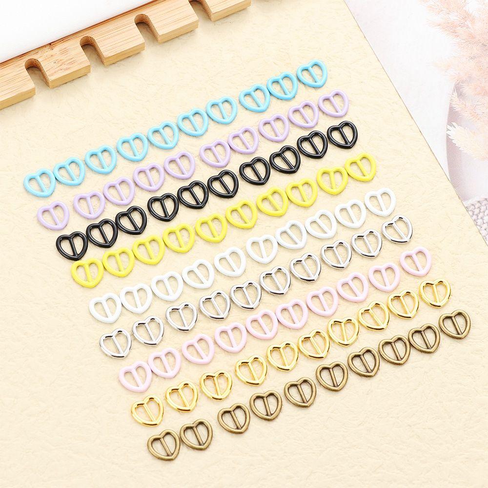 Ultra-small Stuffed Toys Doll Bags Accessories Diy Dolls Buckles Heart Shape Buckle Belt Buttons
