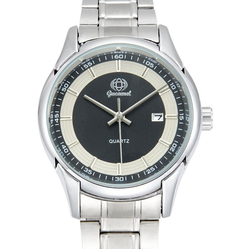 GUCAMEL Fashion Casual Quartz Watch Men's Quartz Strap Calendar Quartz Watch Men's Gift Watch