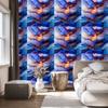 Wallpaper Ink blue, navy blue, purple and azure 50x1000