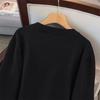 Plus Size Women's Loose Round Neck Sweater Dress: Bust 150/160 cm, Suitable for 200-350 jin. Style 8021