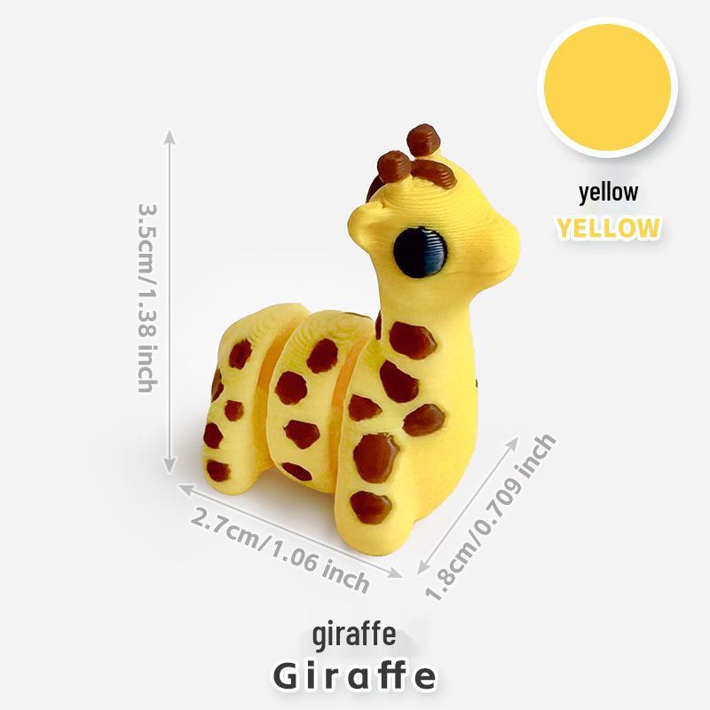 Colorful 3D Printed Small Animal Toys - Simulation Animal Models for Micro-Landscape Decoration