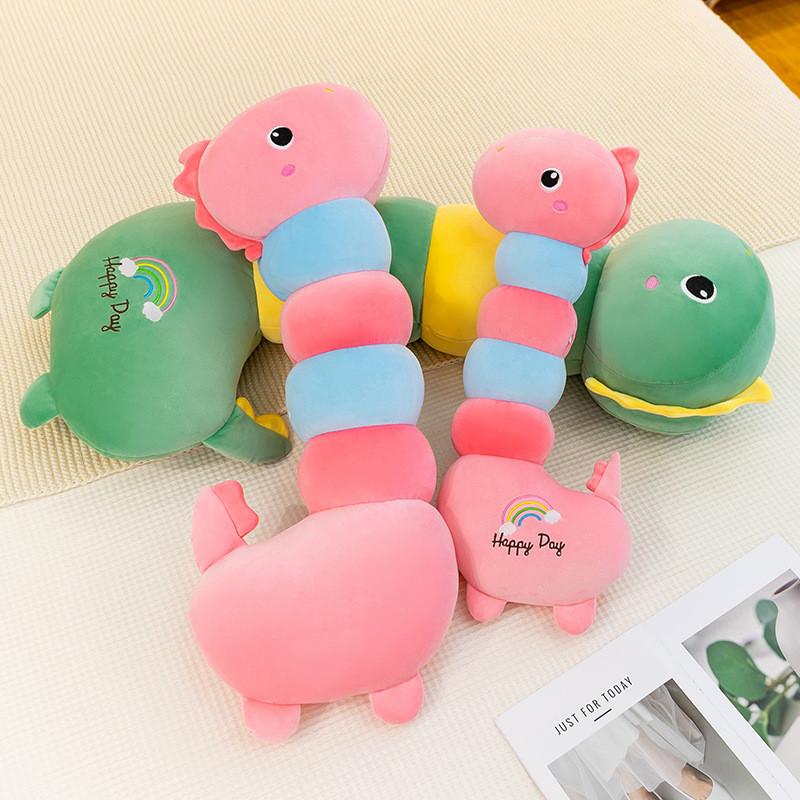 Cute Long Neck Dinosaur Plush Pillow With Pp Cotton Filling For Kids And Teens