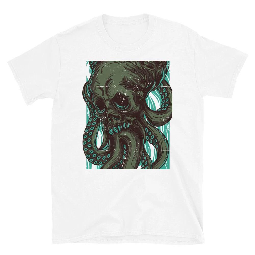 Monster Octopus Fantasy Monster Art Retro Classic Everyday Graphic T-Shirt 3XL