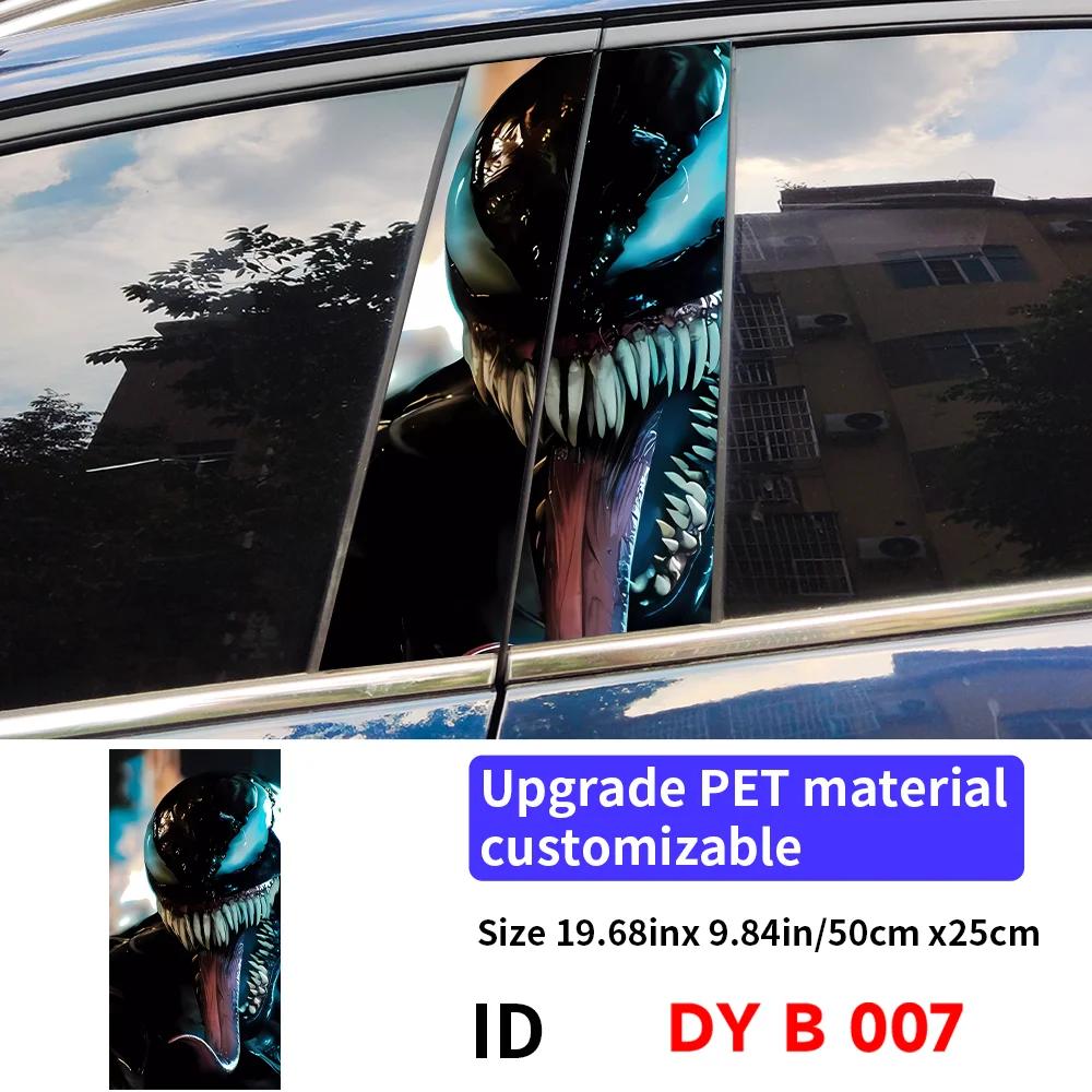 Venom Autoaufkleber Auto B-Säule Auto Mittelkonsole Dekoration Abdeckung Kratzer Wasserdicht Sonnenschutz Vinyl Aufkleber Zubehör