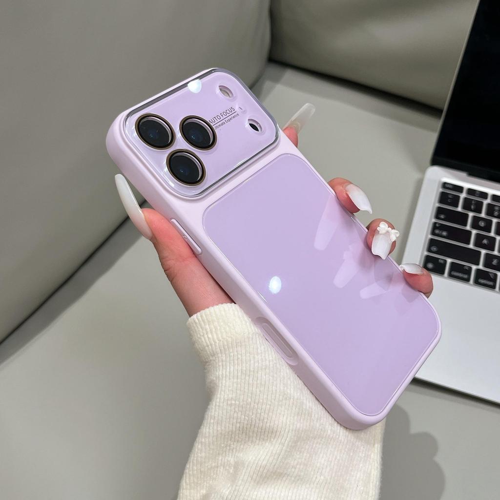 Premium Candy Color Glass Case for iPhone 16 Pro Max/17