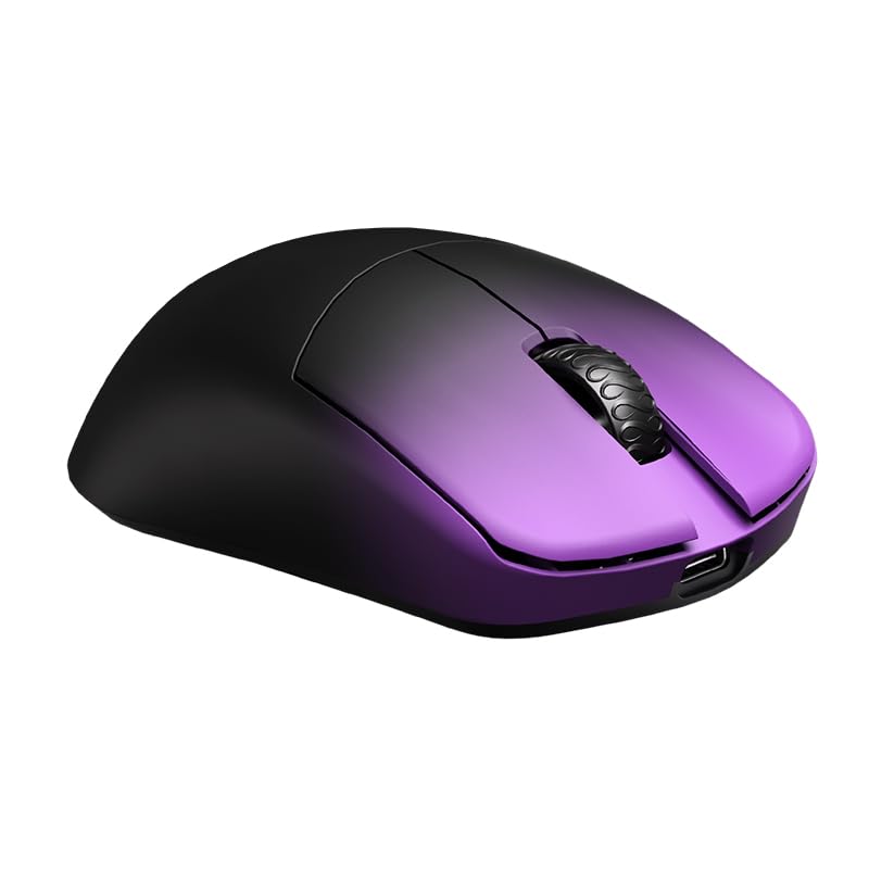 Lamzu MAYA X Gaming Mouse Purple Shadow (Amazon Exclusive) - Includes 1 Set of Extra Soles, 8K Dongle, and Authorized Japanese Distributor Warranty