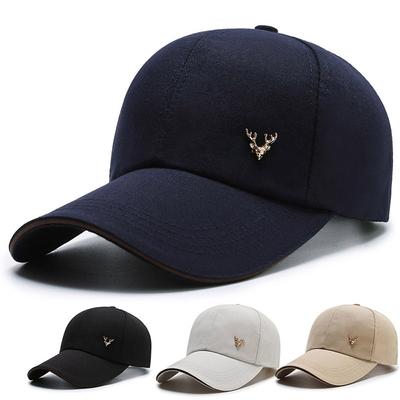 Nova boné de beisebol boné masculino proteção solar chapéu de sol chapéu casual versátil chapéu de lona versátil cor sólida