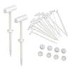 Upgraded Model Universal Nylon Cable Tie Buckle Self-Locking Zip Ties Holder Heavy Duty Zip Ties Foldable Nylon Buckle