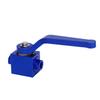 Brake Line Lock Shut Off Valve Blue Color Aluminium Alloy 1 8in NPT Standard Interface Fuel Flow Control Cut Off Valve