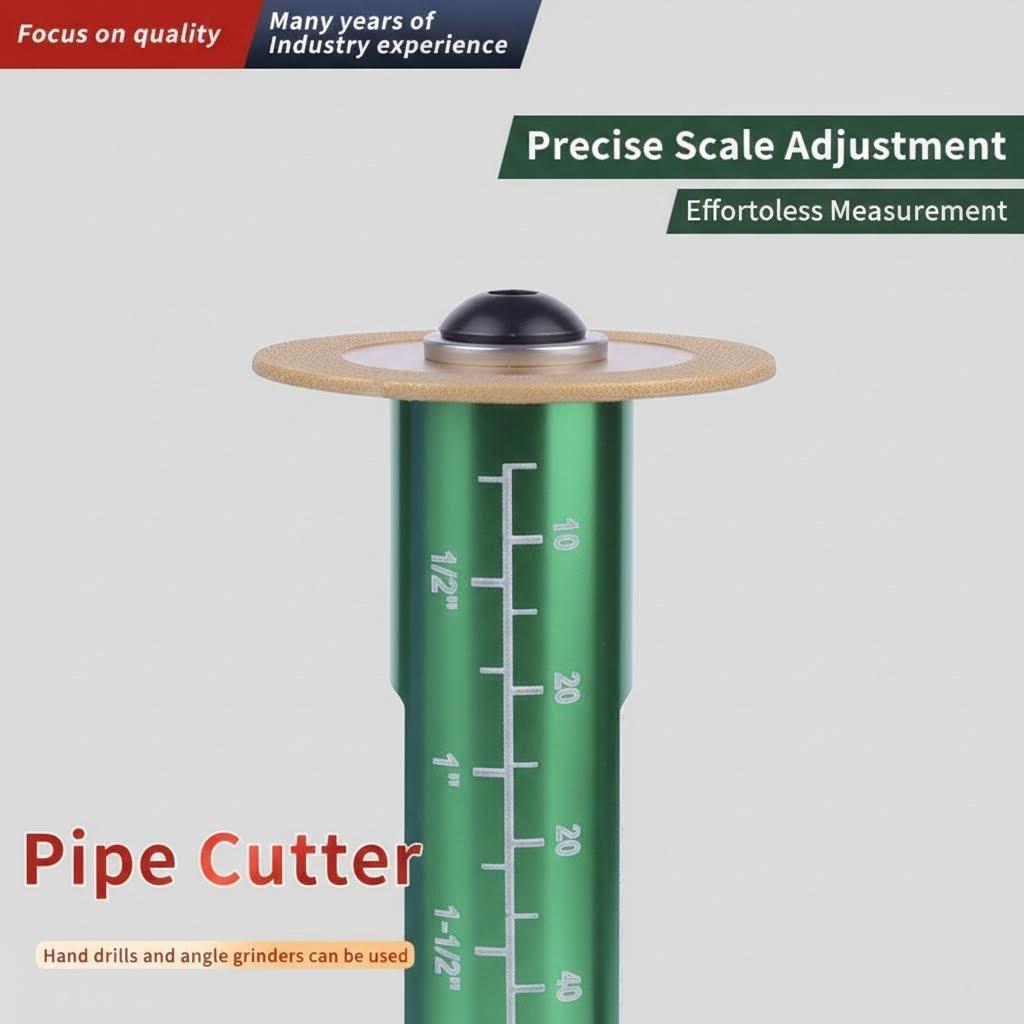 Diamond Grit Pipe Cutter for Drills - Perfect for Cutting PVC Pipes