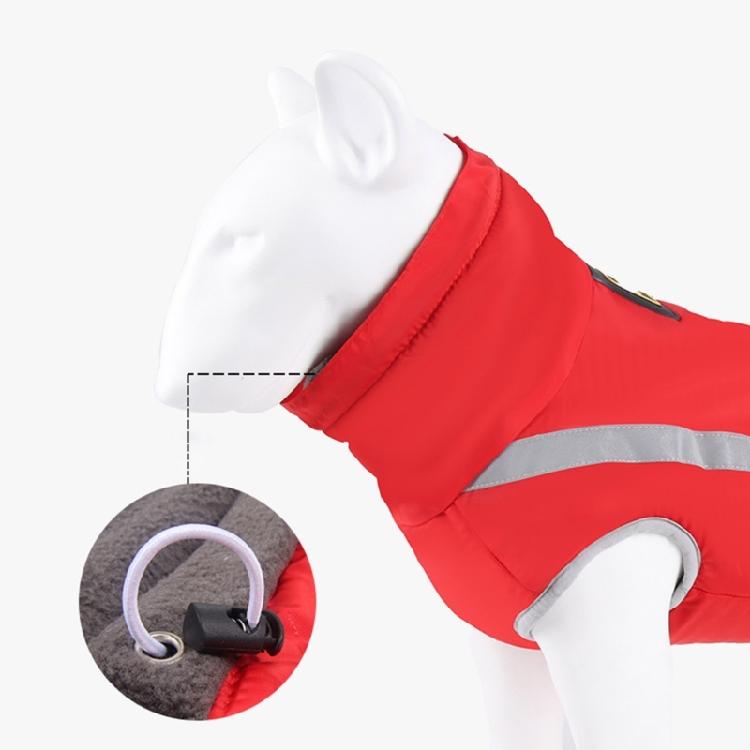 Dog Reflective Jacket Winter Warm Coat Medium Large Dog Clothes Pet Supplies