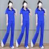 Fashionable Sports Suit for Women, Summer Short-sleeved Trousers, Versatile Hooded Casual Two-piece Set