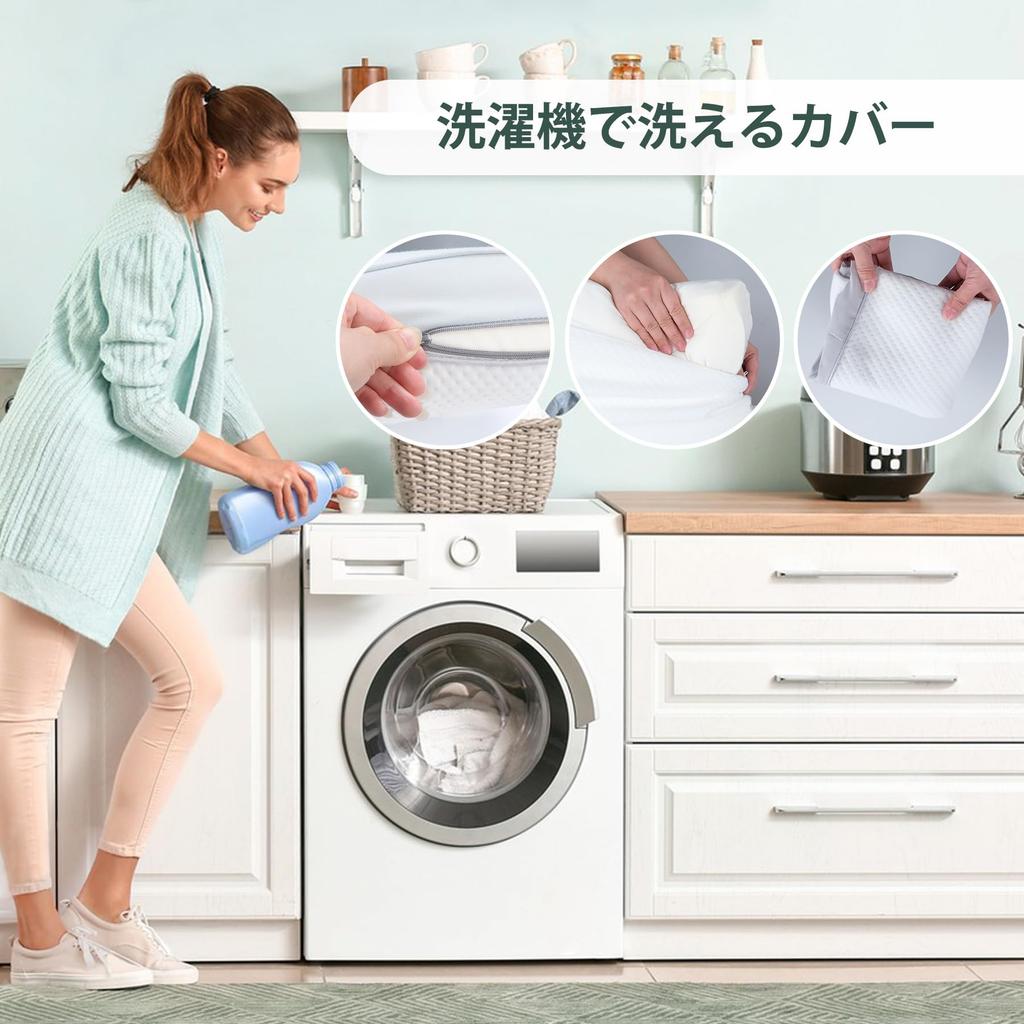 INFANZIA Standard Cube Pillow, Hotel-Quality Memory Foam, Suitable for Side, Back, and Stomach Sleepers, Soft and Breathable, Washable Cover,