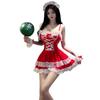 Sexy Deep V Lingerie Camisole Christmas Maid Dress for Role Play