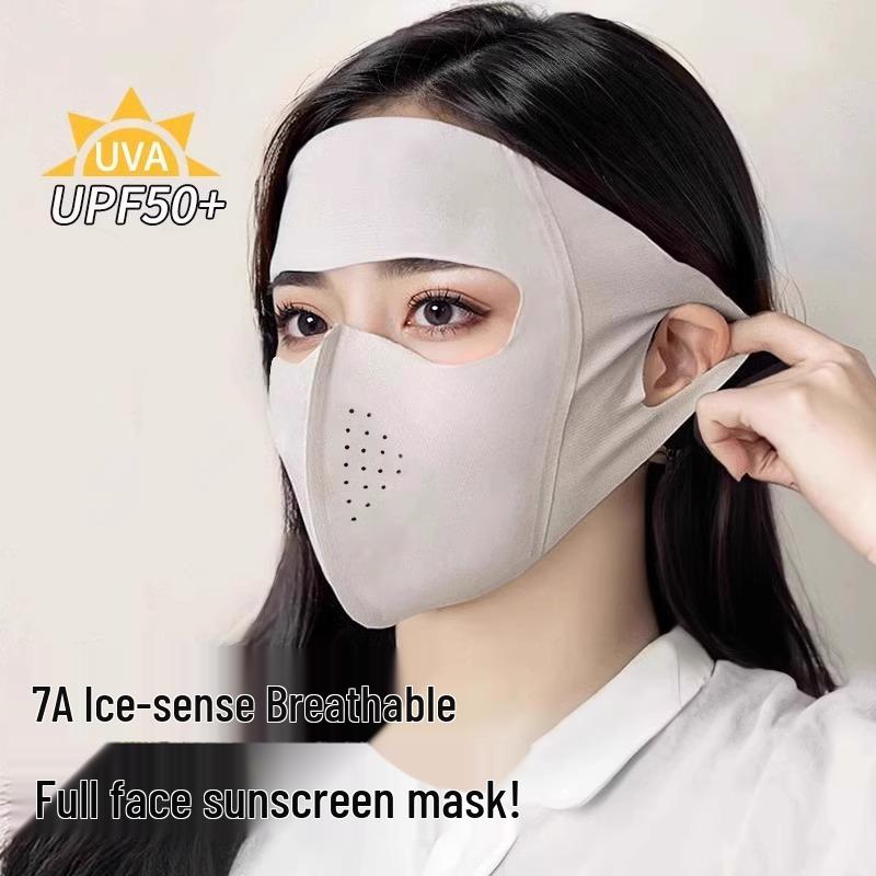 2025 Vollgesichts-3D-Stereo-Facekini: Stilvolle Damen Anti-UV Sommer Sonnenschutzmaske