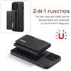 DG.MING M2 Series for iPhone 15 Pro Anti-Drop Kickstand Case PU+PC+TPU Magnetic Wallet Phone Cover