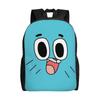 Gumballs Face Teenage Backpack Durable Student Hiking Travel Amazings Gumballs Daypack for Men Women College Shoulder Bag