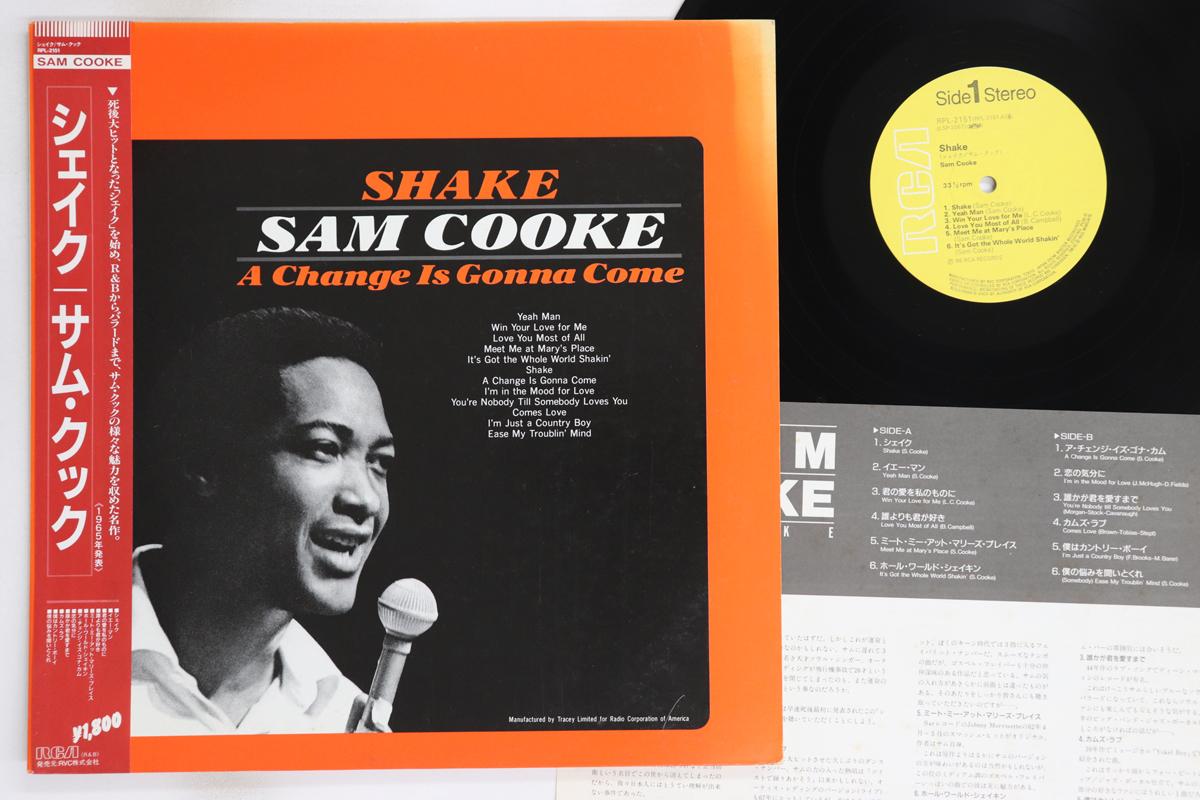 

LP Record SAM COOKE - Shake RPL2151 RCA 1986 Japan Obi Soul/Funk Used