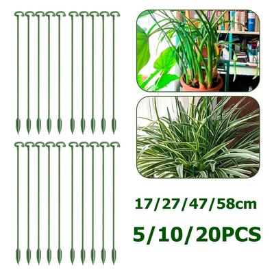 5/10/20PCS Plastic Plant Support Stand Garden Rose Fixing Rods Reusable Butterfly Orchid Flower Rack Holder Bracket Anti Lodging