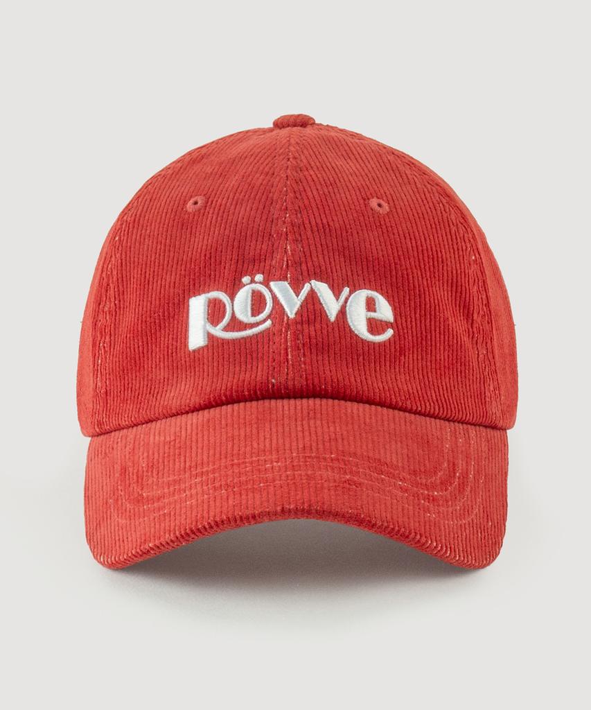 ROVVE Pigment Corduroy Logo Cap (Red)