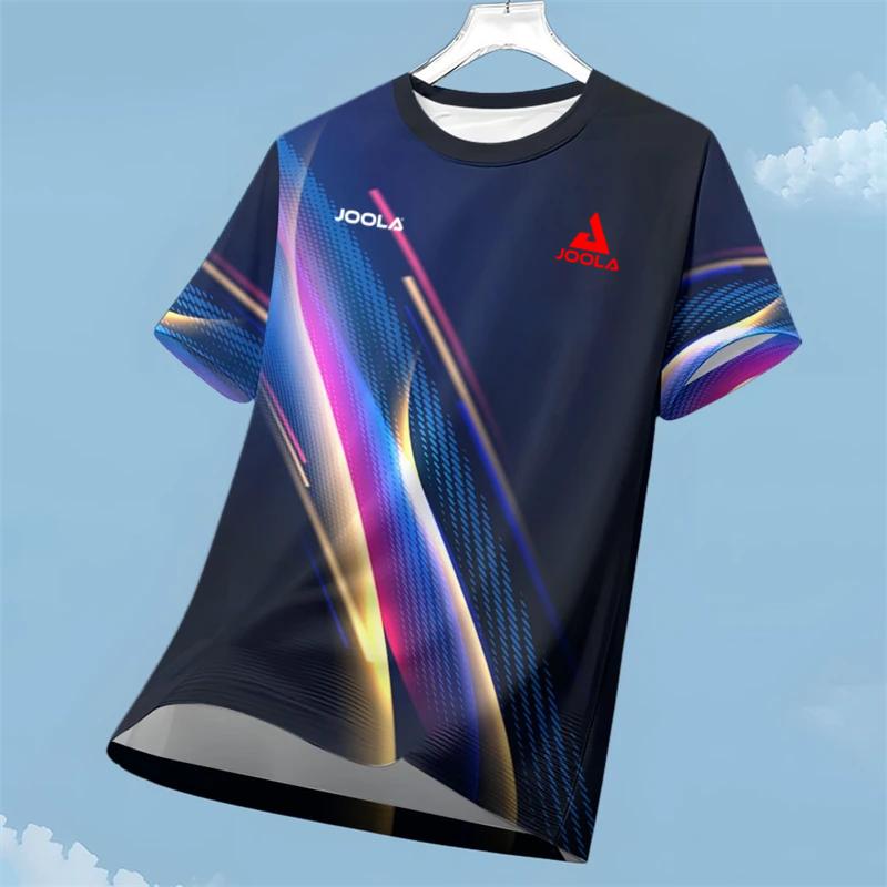 2026JOOLA Tischtennis Kurzarm Herren und Damen T-Shirts Sportbekleidung Tischtennis Trainingskleidung Lässiges Lauf-T-Shirt S