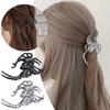1 Pièce Halloween Pinces à Cheveux Araignée Noire avec Design de Charme Perle, Pinces à Cheveux Métal Gothique Punk Maintien Fort Accessoires Cheveux