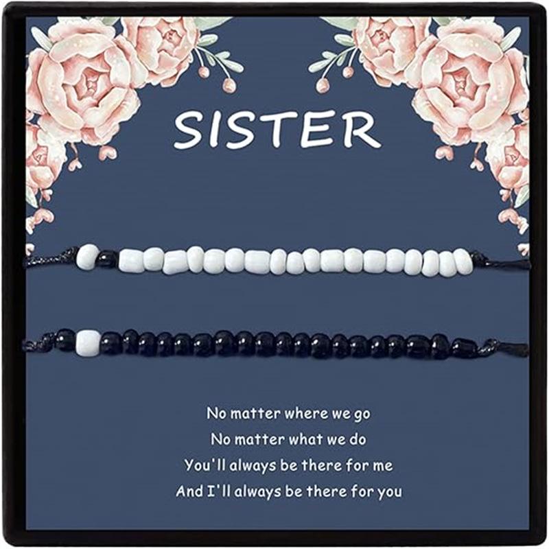 JYL TS Bracelet  Bohemian Morse Code Weave With Card Invokes Mystery & Connection