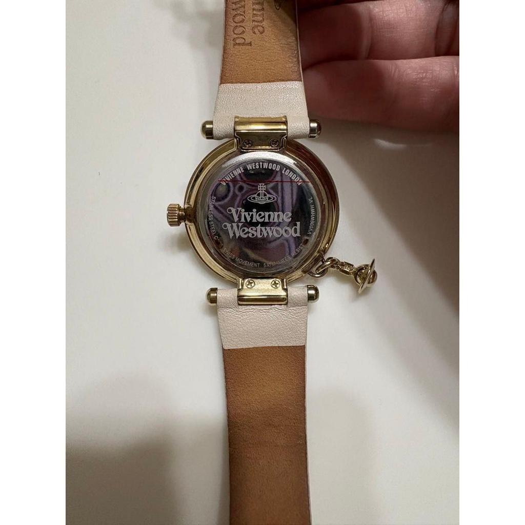 Used Vivienne Westwood ORB II Watch White Leather