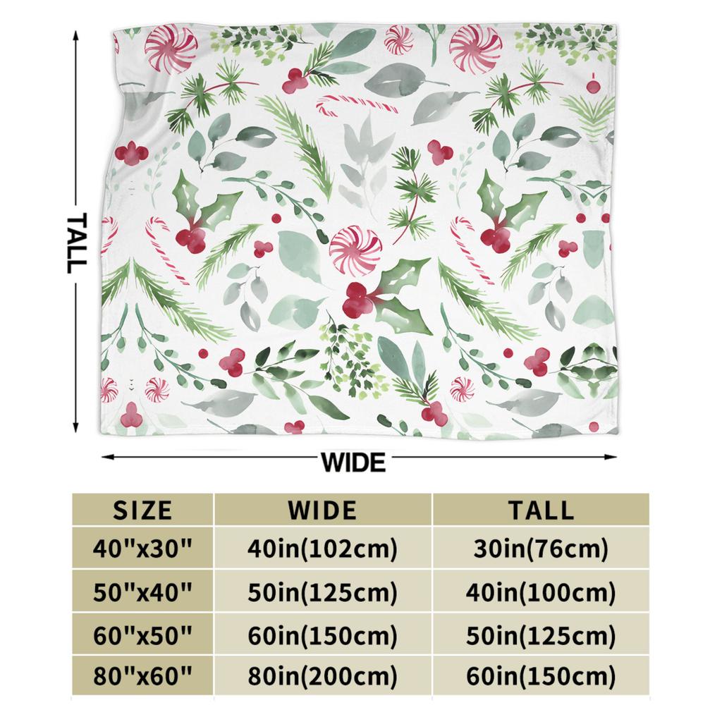 Holiday Festive Christmas Flannel Blankets Soft Throw Blanket for Living Room Travel Pattern Bedspread Sofa Bed Cover