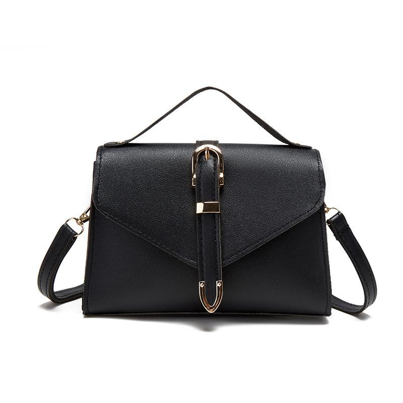 Personalized trend belt women's bag new fashion portable messenger bag solid color shoulder messenger small square bag
