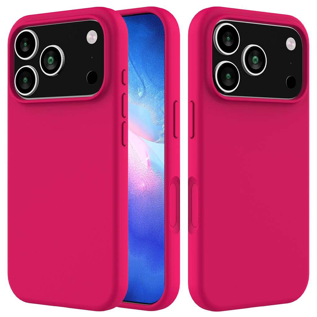 For iPhone 17 Pro Case Drop Proof Liquid Silicone Soft Lining Back Phone Cover