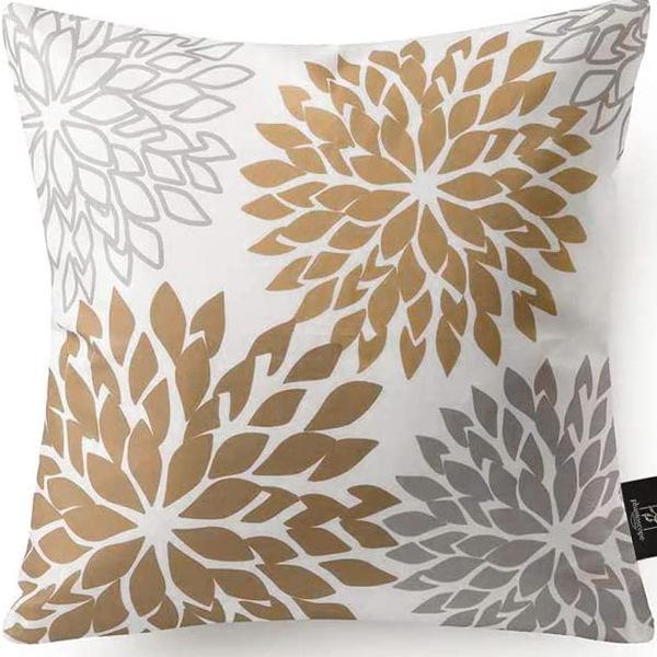 

Popular Simple Geometric Print Abstract Floral Linen Pillowcase Peach Leather Velvet Sofa Pillowcase Cushion Cover 45 * 45Cm (without pillow core)